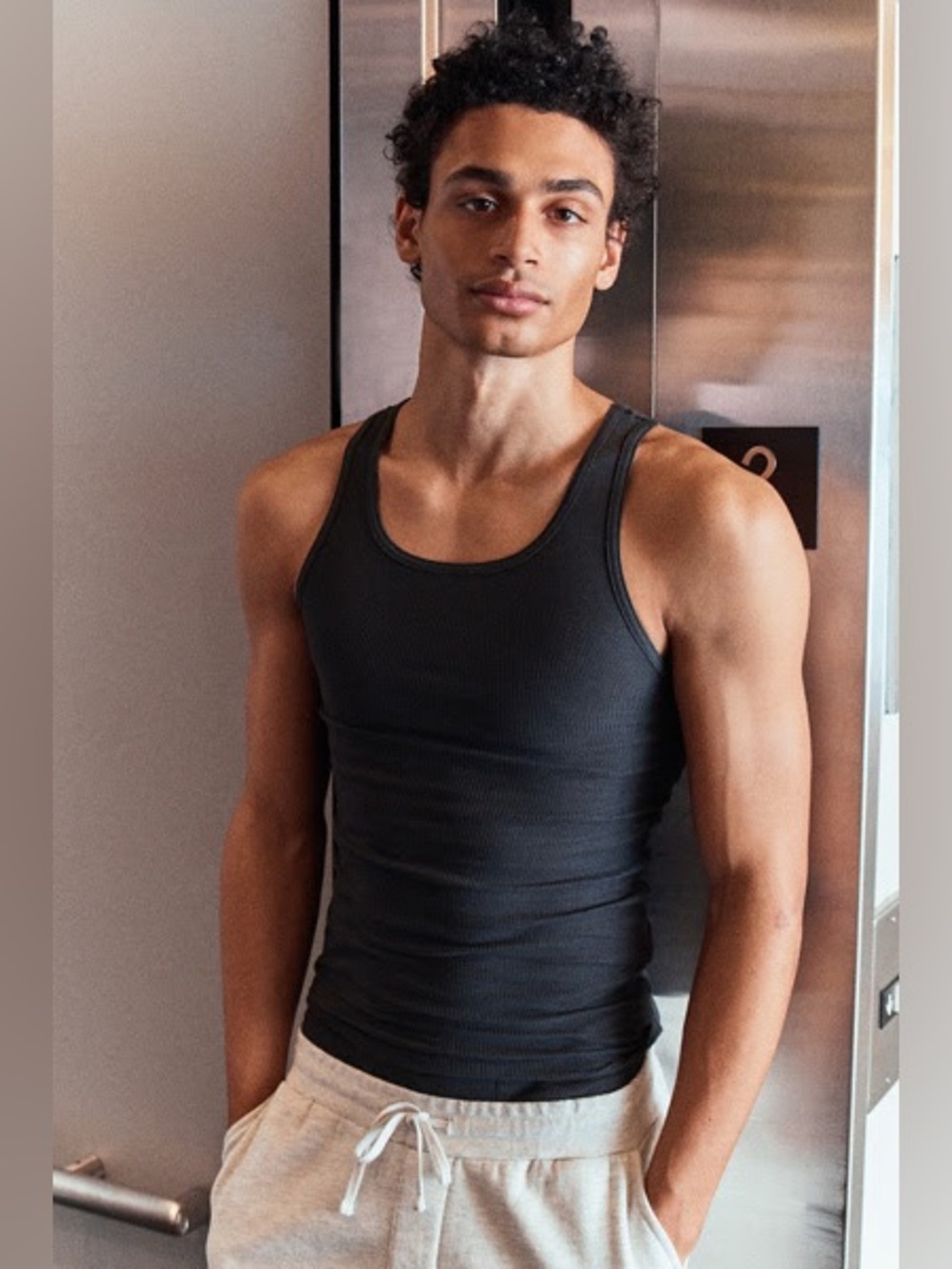 NEW Hanes 2-Pack Ribbed Tanks - Picture 2 of 7